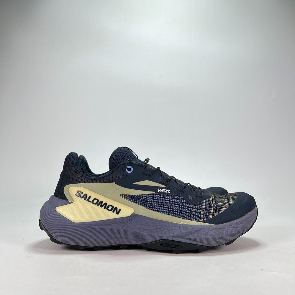 Salomon Genesis Black Purple Trail Running Hiking Shoes 474432 Women's Size 7.5